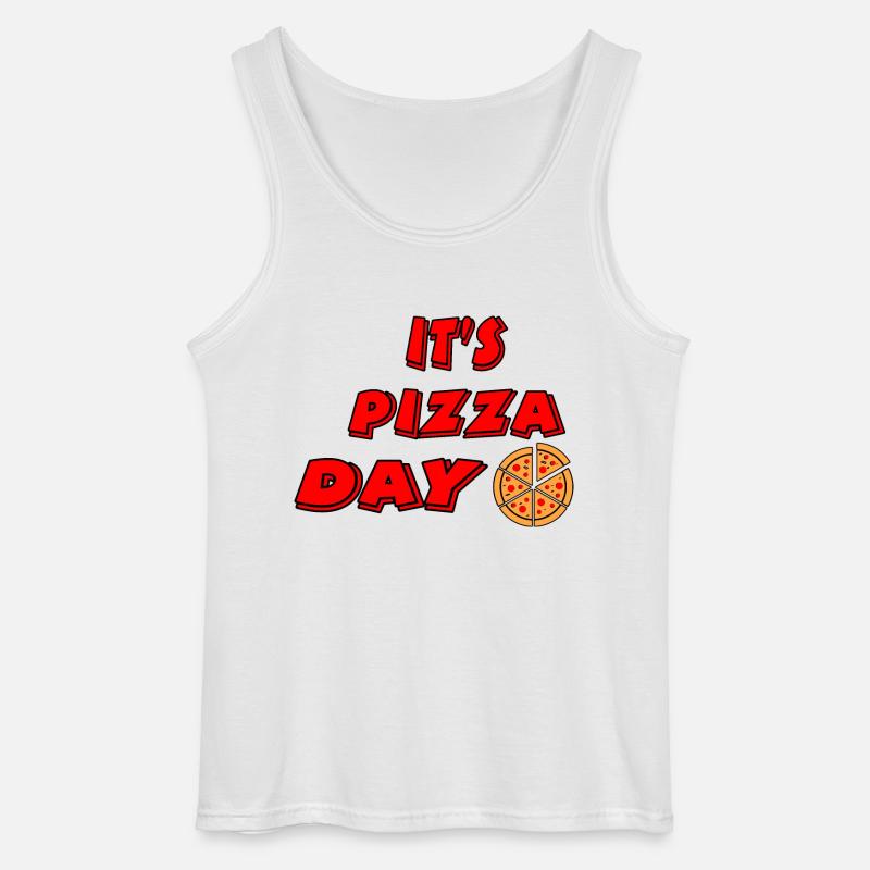 Pizza - Gildan Men’s Tank Top - white