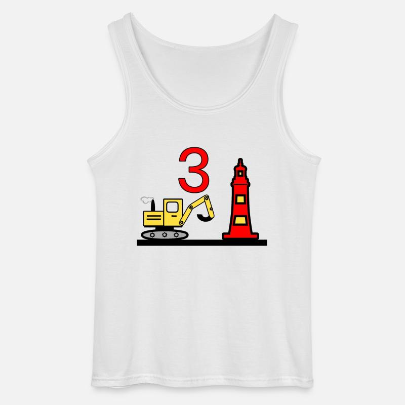 Bagger - Gildan Männer Tank Top - Weiß