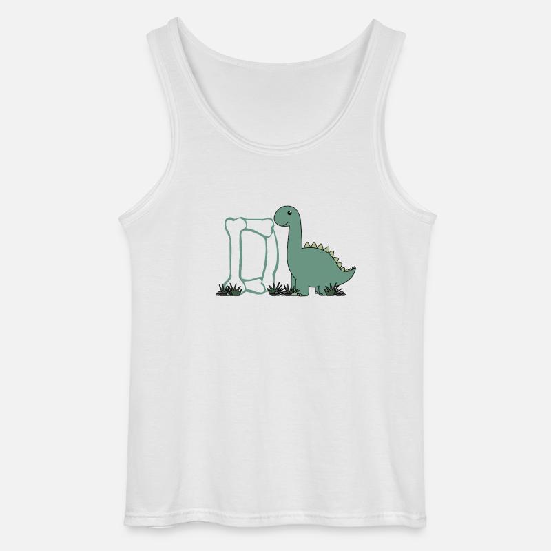Buchstabe D - Gildan Männer Tank Top - Weiß