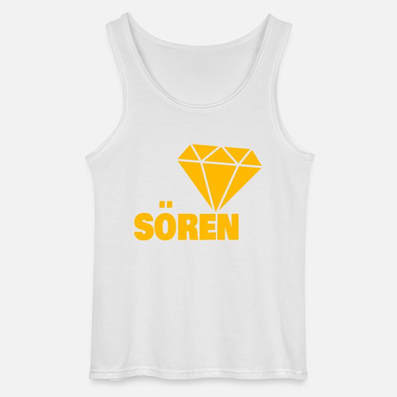 Gift for Soeren - Gildan Men’s Tank Top - white