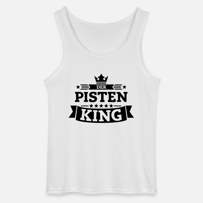 Der Pisten-King - Gildan Männer Tank Top - Weiß