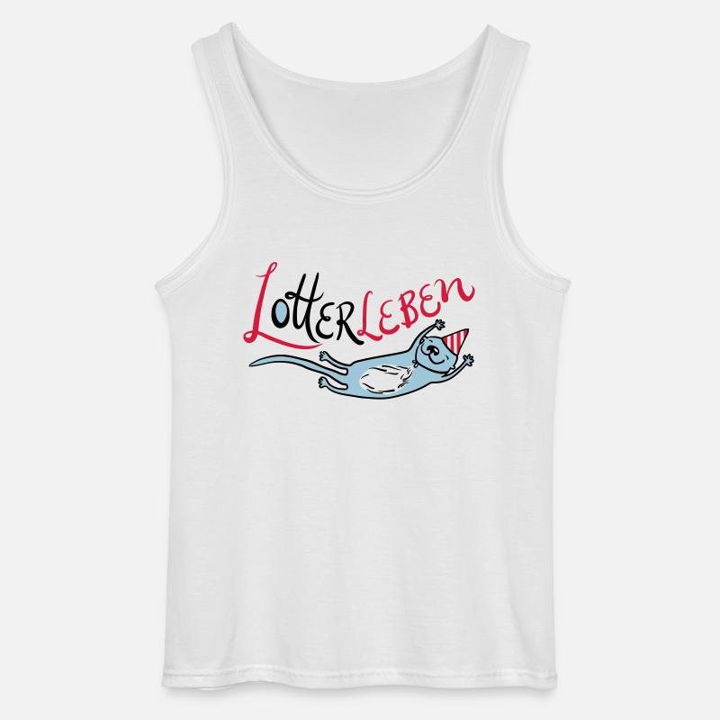 Lotterleben Zwo - Gildan Männer Tank Top - Weiß