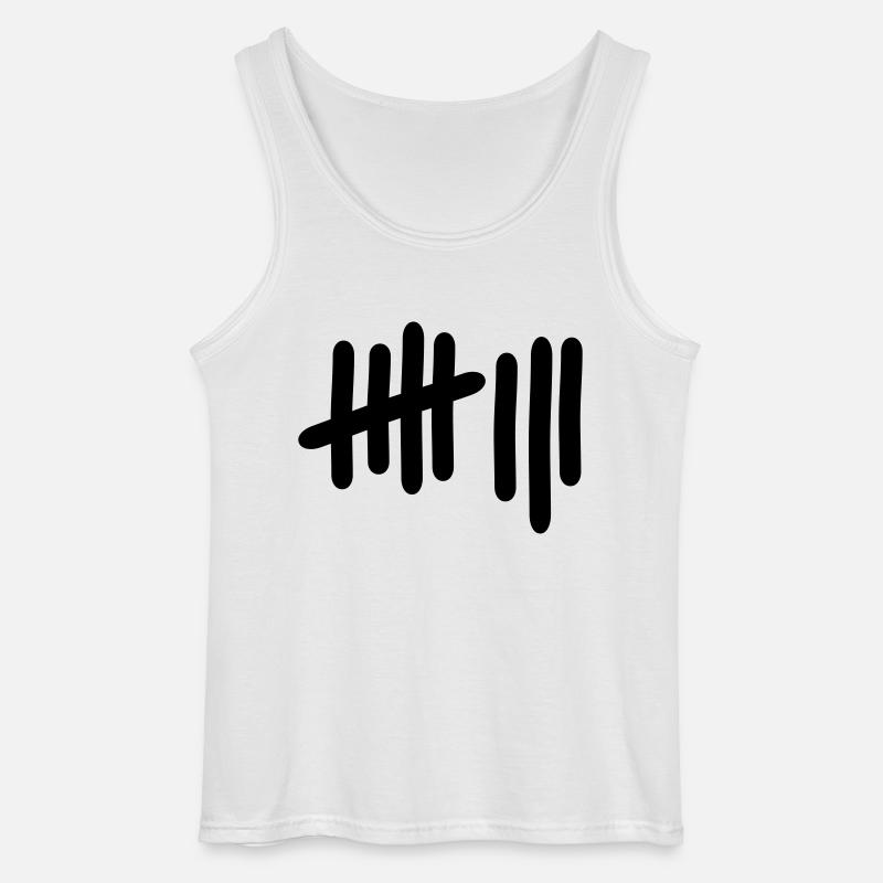 8 - Nummer - Gildan Männer Tank Top - Weiß