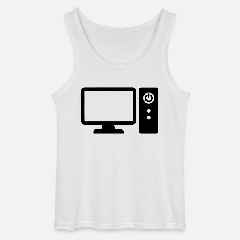 Computer - Gildan Men’s Tank Top - white