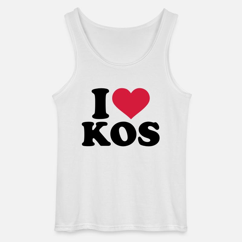 Kos - Gildan Männer Tank Top - Weiß