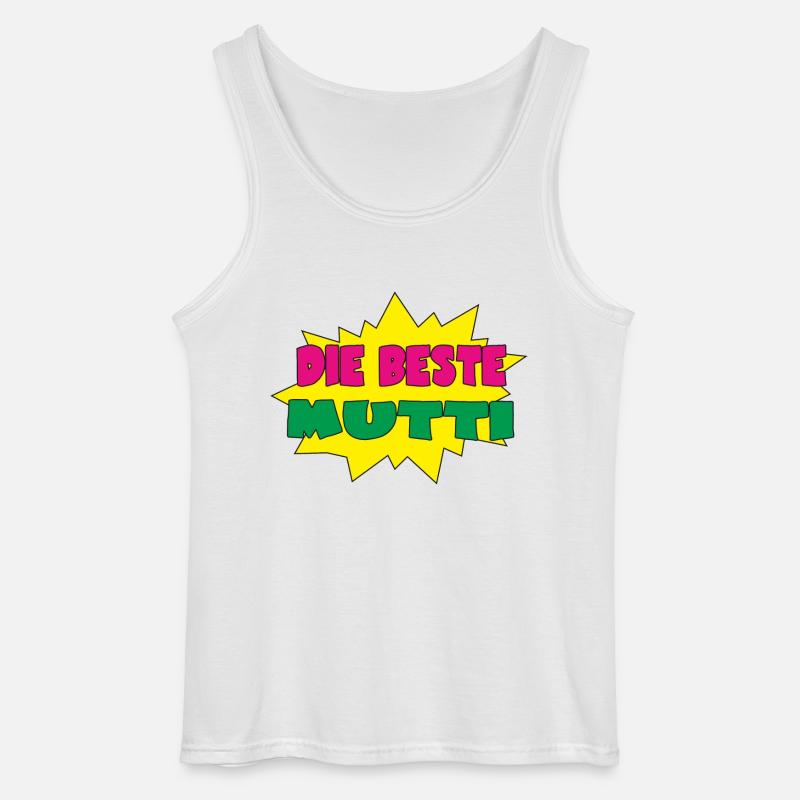 Die beste mutti - Gildan Männer Tank Top - Weiß