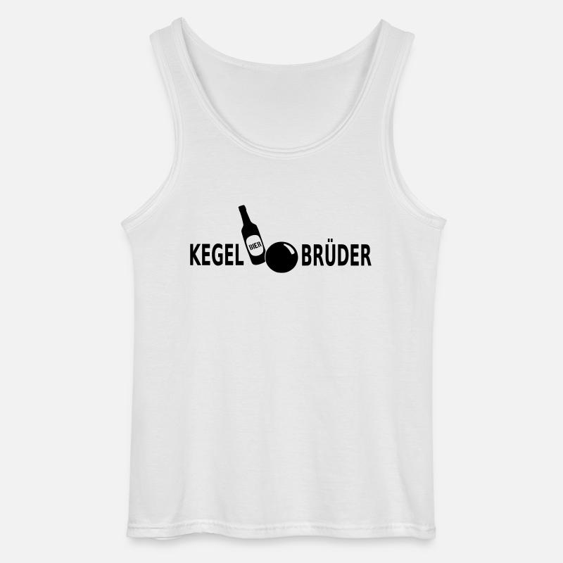 Kegelbrüder Bier - Gildan Männer Tank Top - Weiß