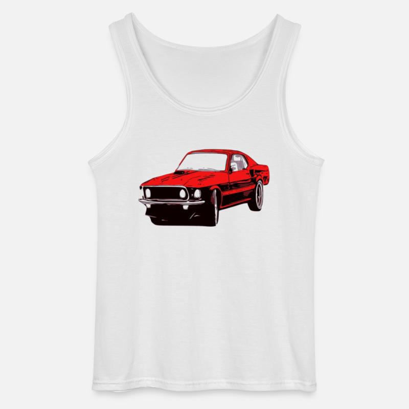 Auto - Gildan Männer Tank Top - Weiß