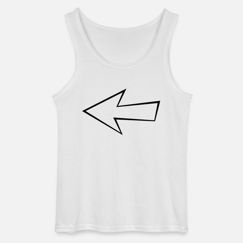 Leerer Pfeil - Gildan Männer Tank Top - Weiß