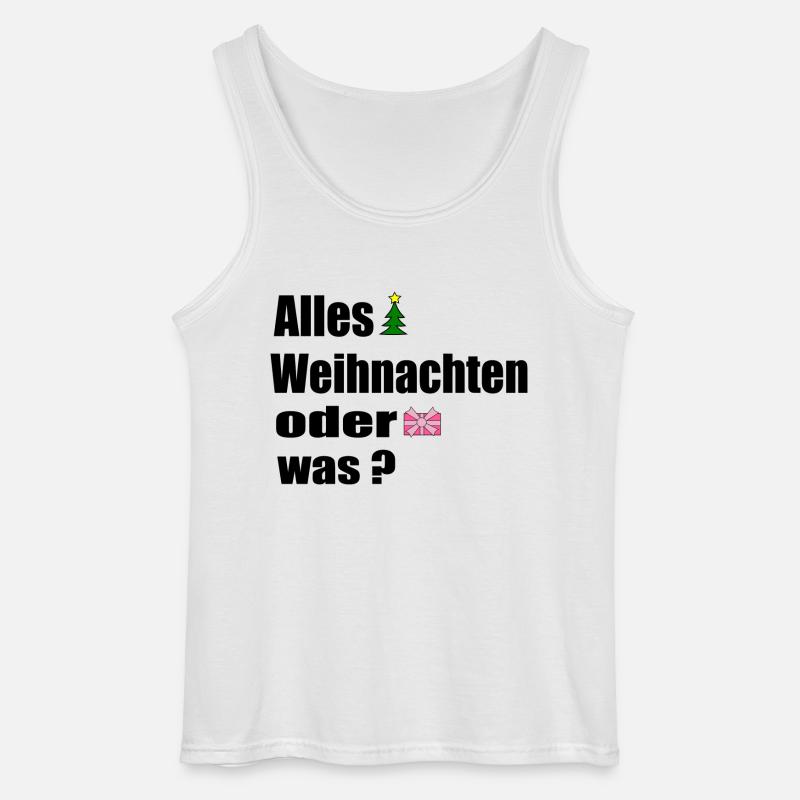Alles Weihnachten oder was - Gildan Männer Tank Top - Weiß