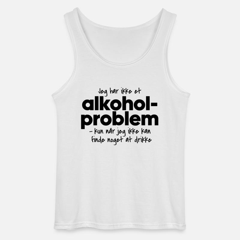 Alkoholproblem - Gildan Männer Tank Top - Weiß