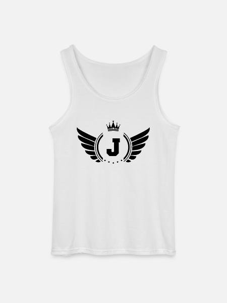 wappen j - Gildan Männer Tank Top - Weiß