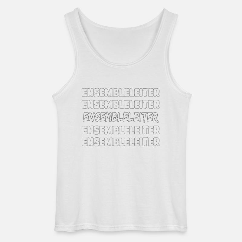 Job Ensembleleiter - Gildan Männer Tank Top - Weiß