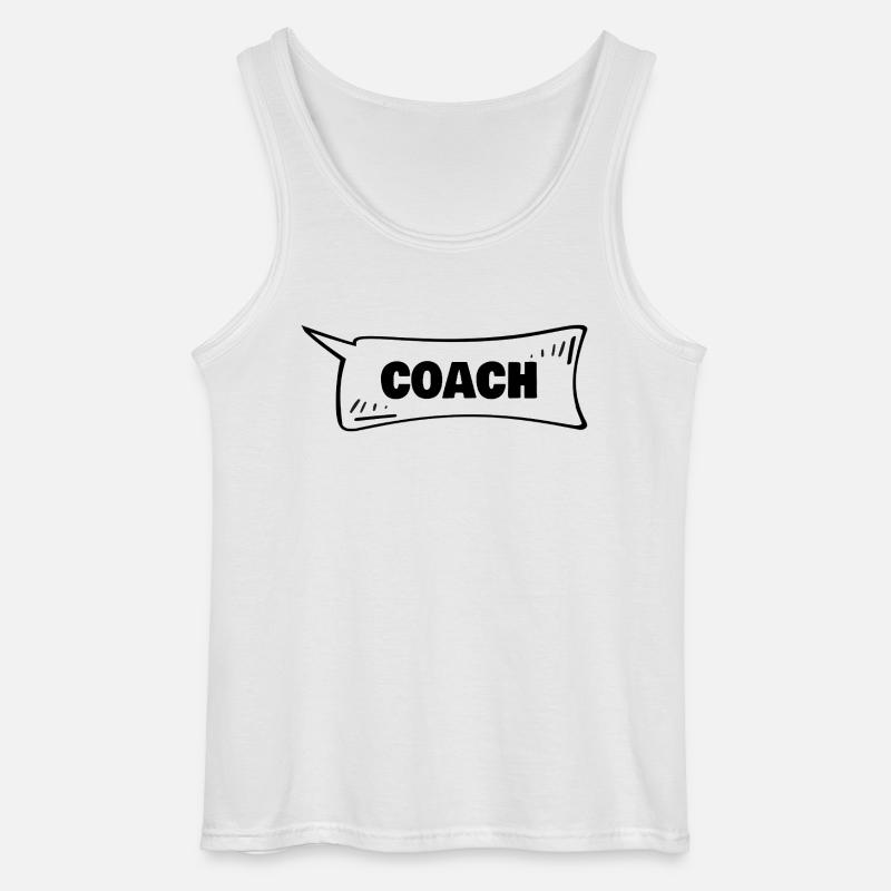Coach - Gildan Männer Tank Top - Weiß