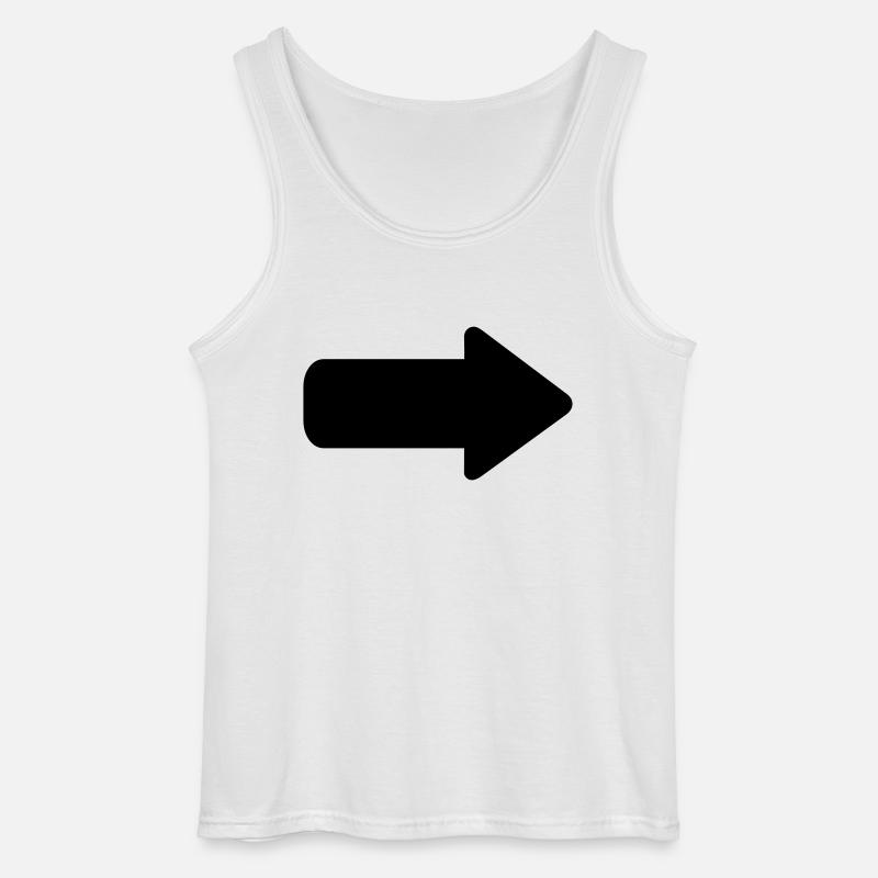 Pfeil - Gildan Männer Tank Top - Weiß