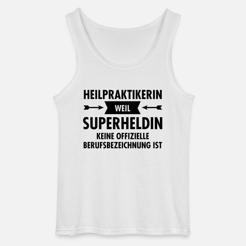 Heilpraktikerin - Superheldin - Gildan Männer Tank Top - Weiß