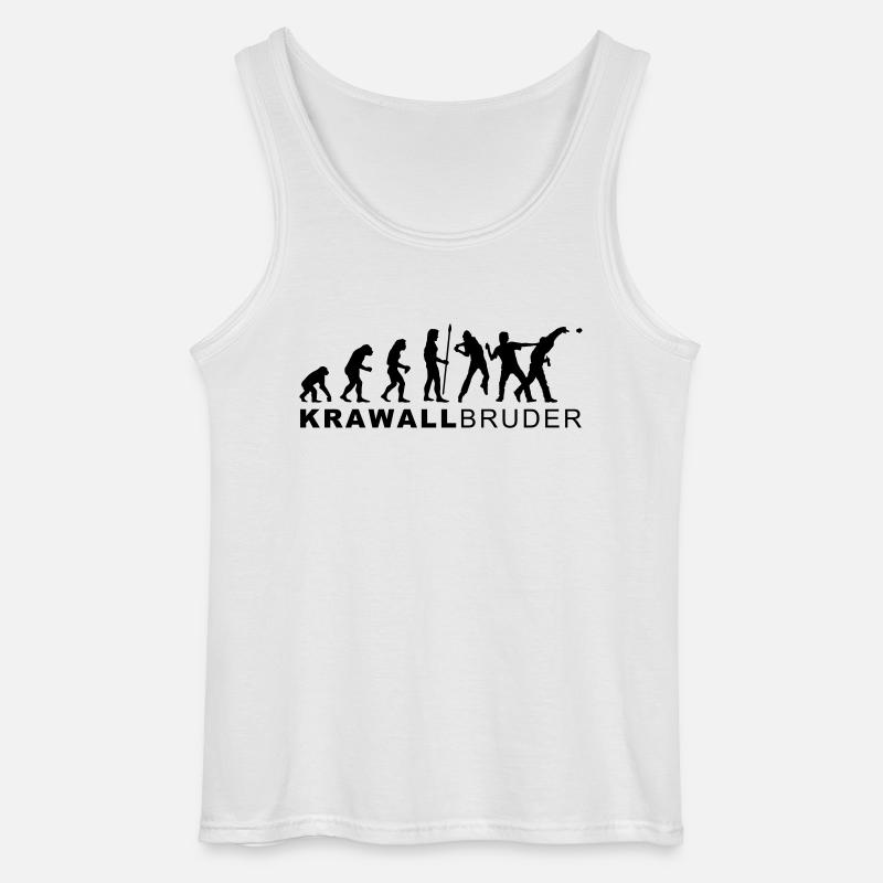 evolution_krawallbruder2 - Gildan Men’s Tank Top - white