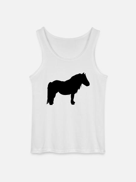 Pony Silhouette - Gildan Men’s Tank Top - white