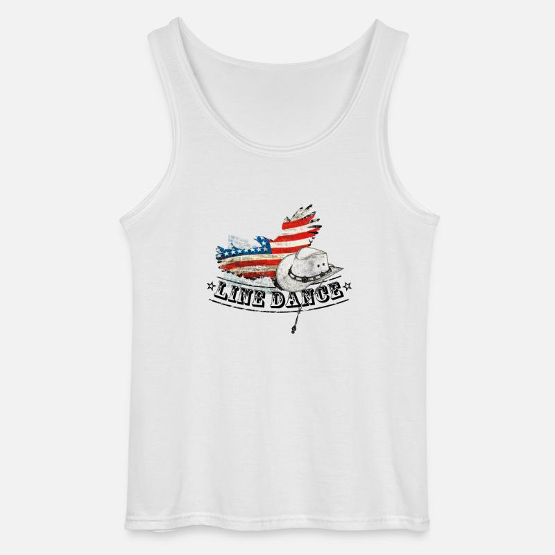 linedance - Gildan Männer Tank Top - Weiß