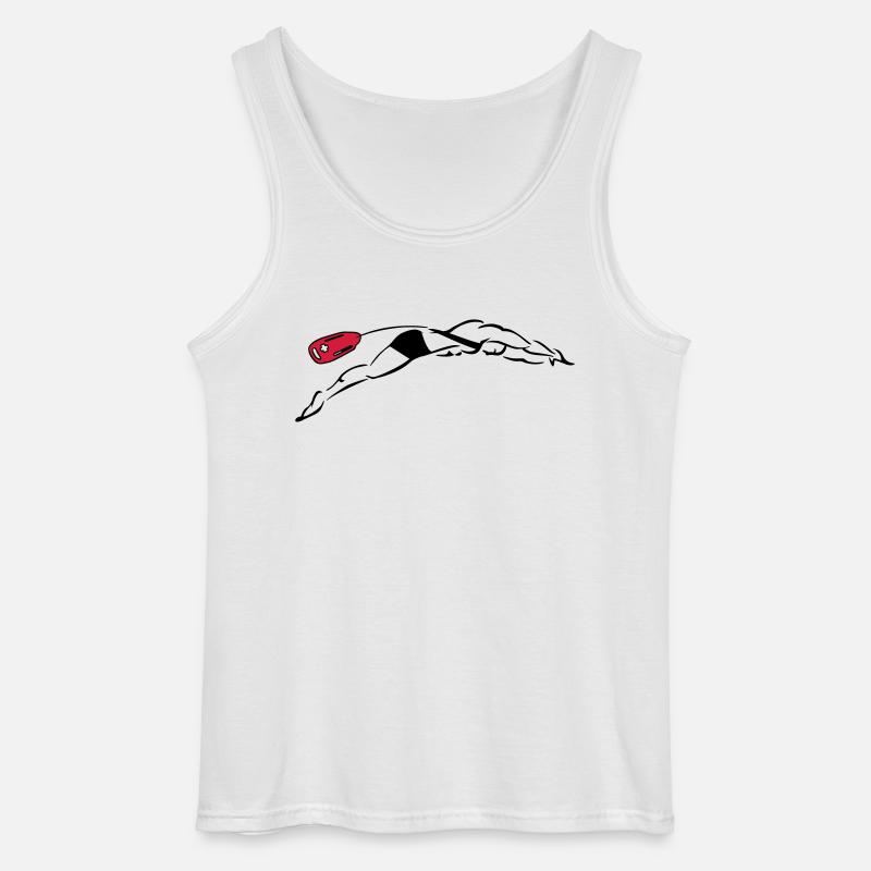 Lifeguard - Gildan Männer Tank Top - Weiß