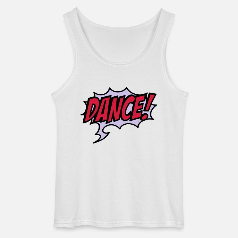 tanzen - Gildan Männer Tank Top - Weiß
