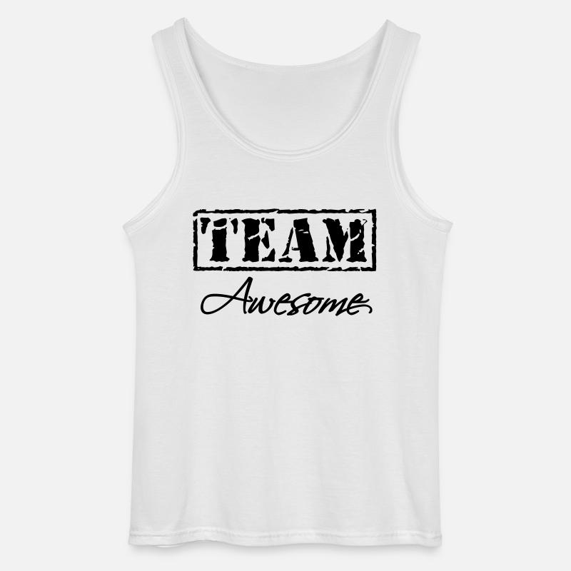 Team Awesome - Gildan Männer Tank Top - Weiß