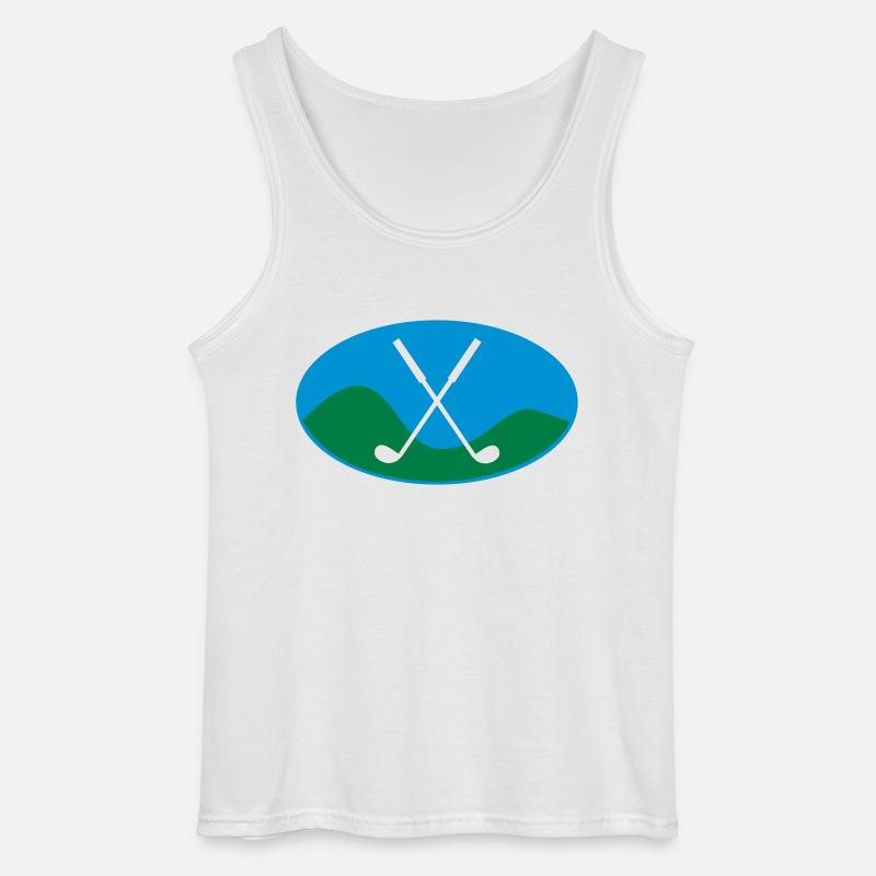 golf - Gildan Männer Tank Top - Weiß