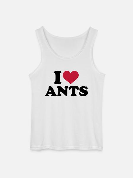 I love Ants - Gildan Men’s Tank Top - white