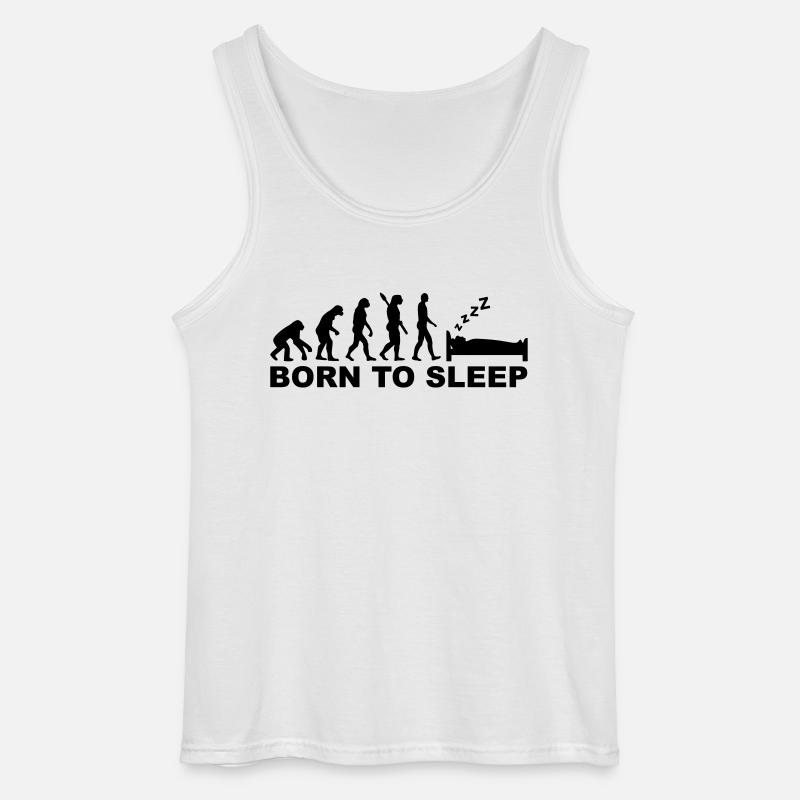Evolution Sleep - Gildan Men’s Tank Top - white