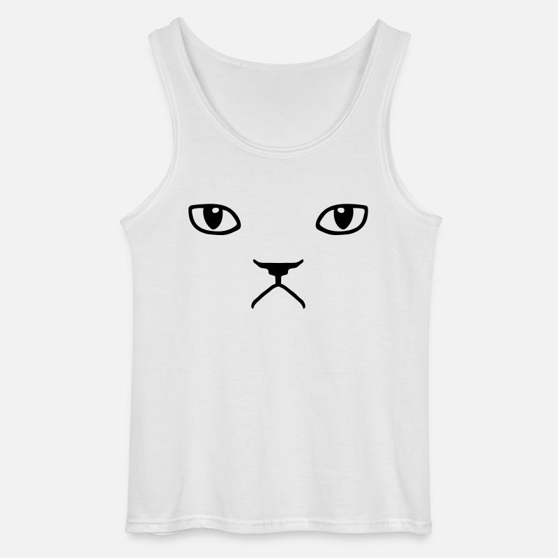 grumpy cat - Gildan Männer Tank Top - Weiß