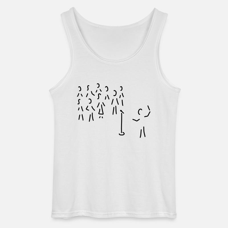chor-gesang mit dirigent - Gildan Männer Tank Top - Weiß