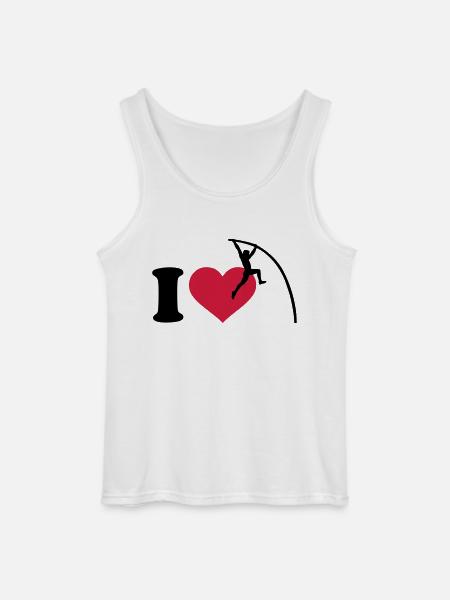 I love Pole vault - Gildan Men’s Tank Top - white