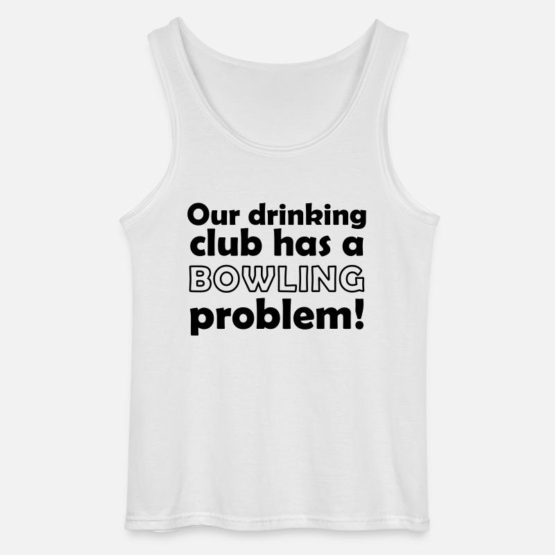 bowling problem - Gildan Männer Tank Top - Weiß