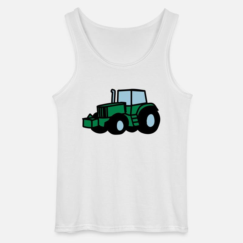 Traktor - Gildan Männer Tank Top - Weiß