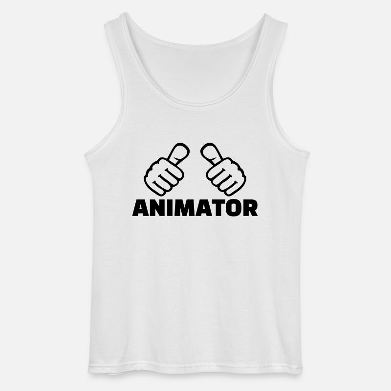 Animateur - Gildan Männer Tank Top - Weiß