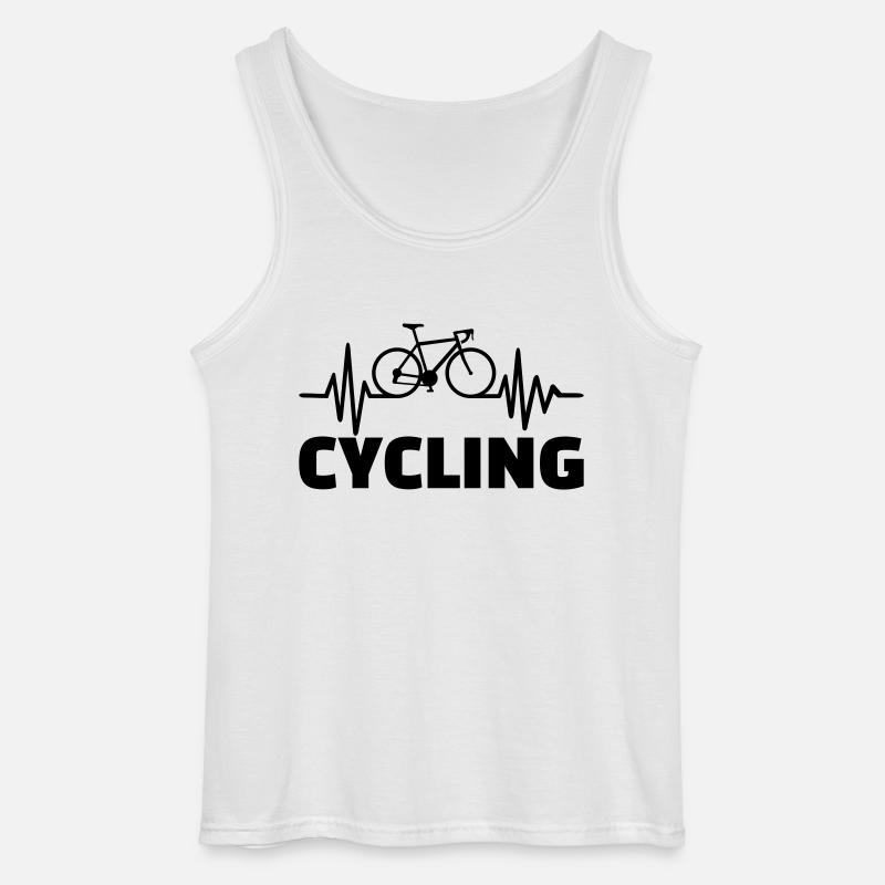 Radfahren - Gildan Männer Tank Top - Weiß