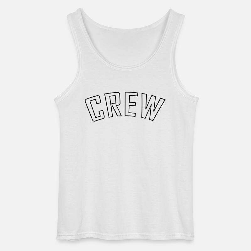 crew - Gildan Männer Tank Top - Weiß