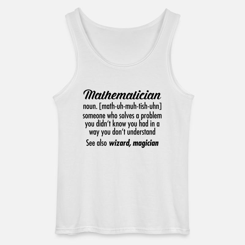 Mathematician - Definition - Gildan Männer Tank Top - Weiß