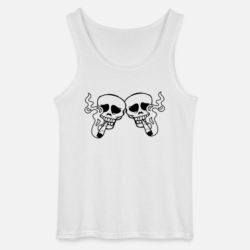 Team 2 Joint Schädel - Gildan Männer Tank Top - Weiß