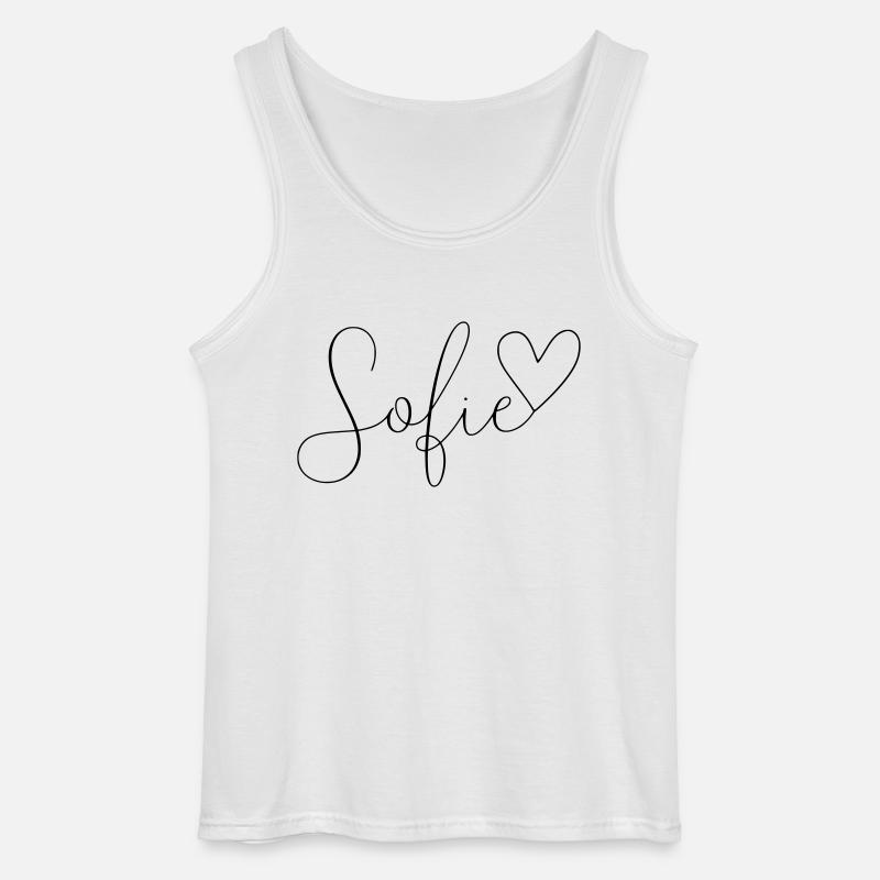 Sofie Name Vorname Mädchen - Gildan Männer Tank Top - Weiß