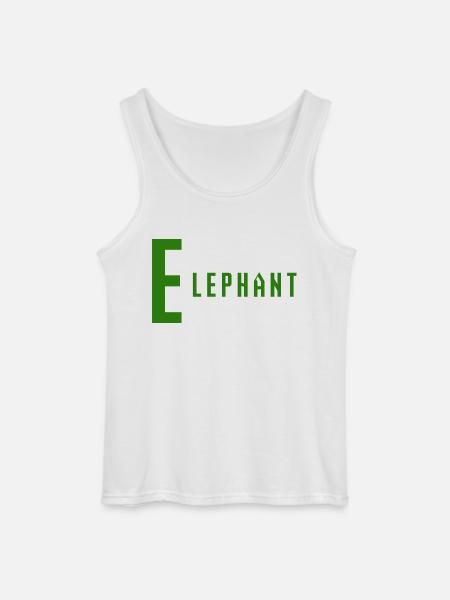 Elephant - Gildan Männer Tank Top - Weiß