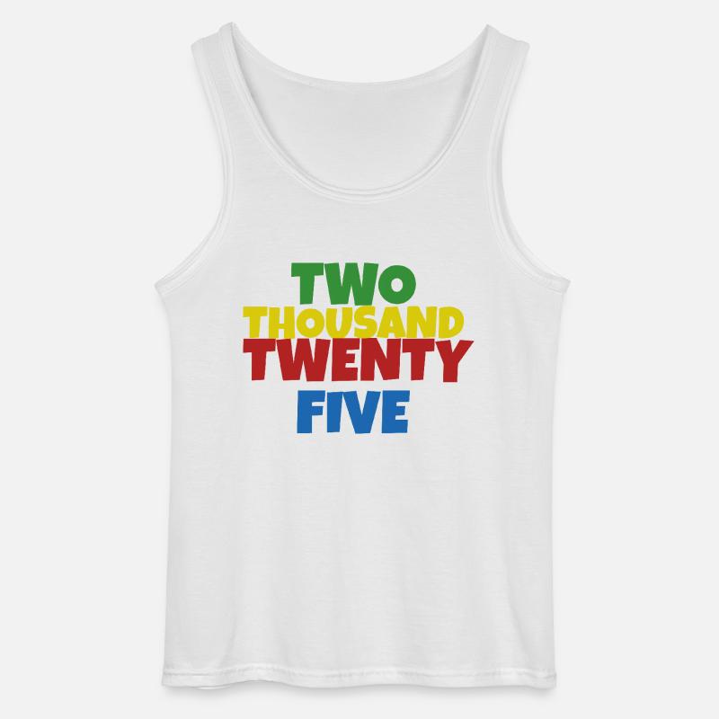 two thousand twenty five - Gildan Männer Tank Top - Weiß