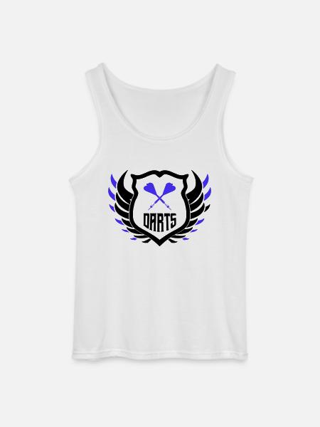 darts crest - Gildan Männer Tank Top - Weiß