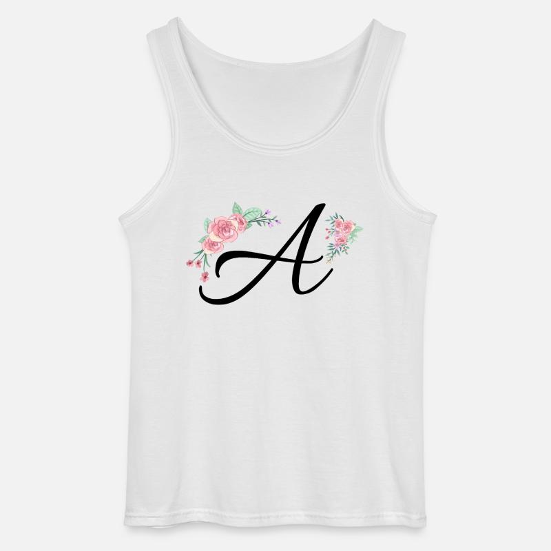 Brief an Blumen - Gildan Männer Tank Top - Weiß