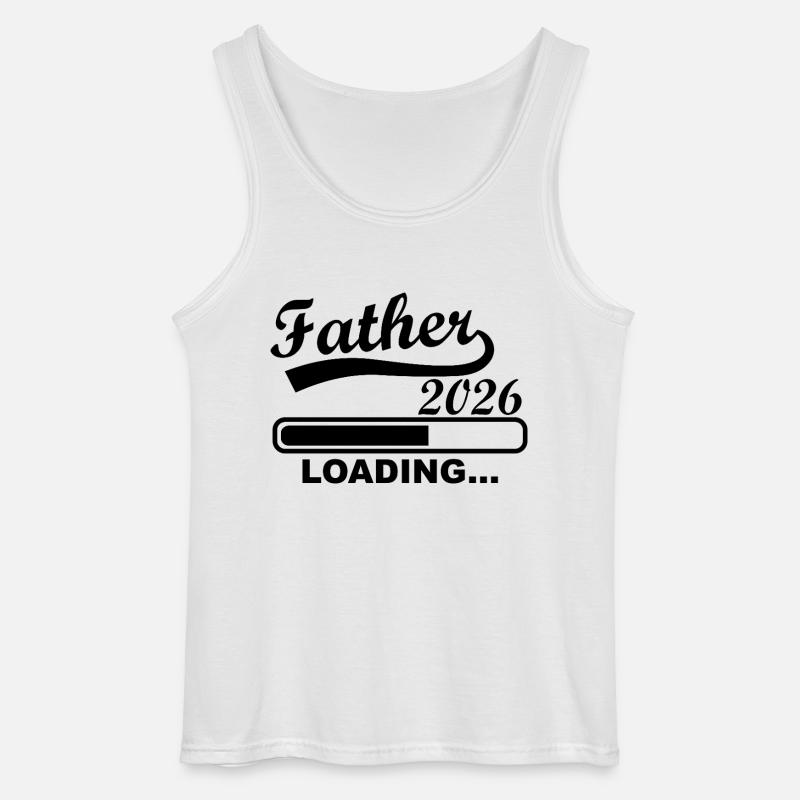 Father 2026 Loading Fortschritt - Gildan Männer Tank Top - Weiß