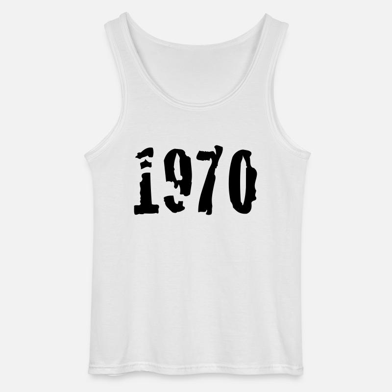 1970 - Gildan Männer Tank Top - Weiß