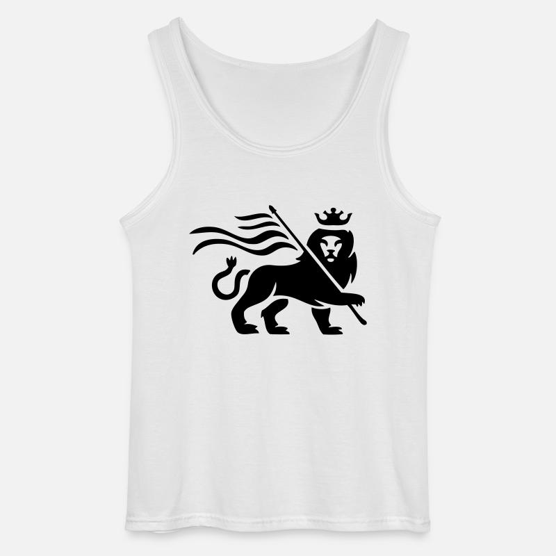 Reggae lion - Gildan Männer Tank Top - Weiß