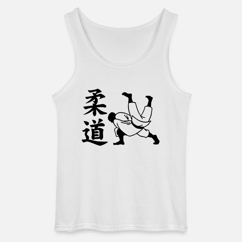judo - Gildan Männer Tank Top - Weiß