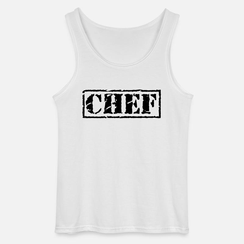 Chef - Gildan Männer Tank Top - Weiß
