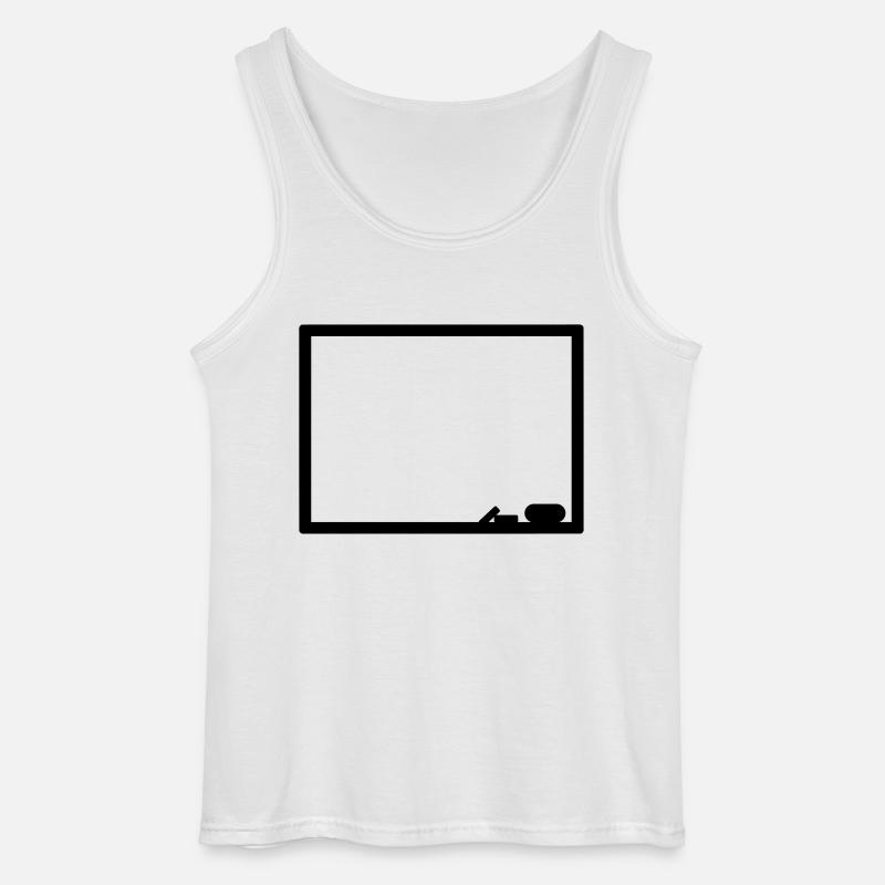 Tafel - Gildan Männer Tank Top - Weiß